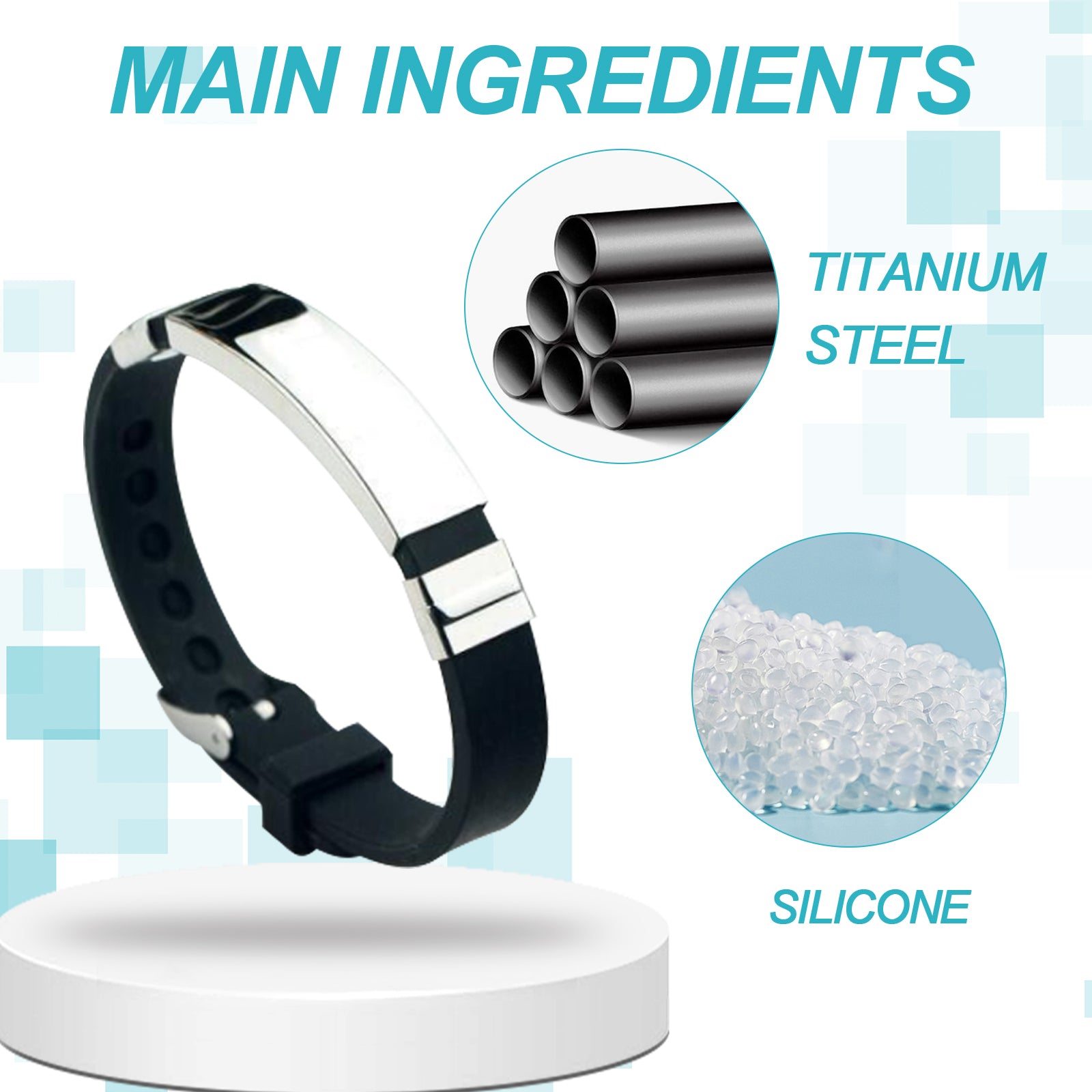 Ion Bracelet, Firming Abdominal Thigh Fat Relief Dizziness Body Discomfort Care Bracelet