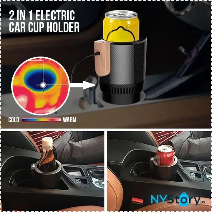WW | 2 in 1 Electric Car Cup Holder