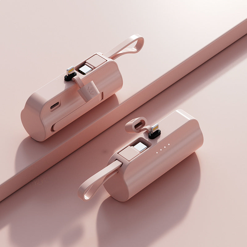 WW | 5000mAh Portable Charger with Built-In Cable