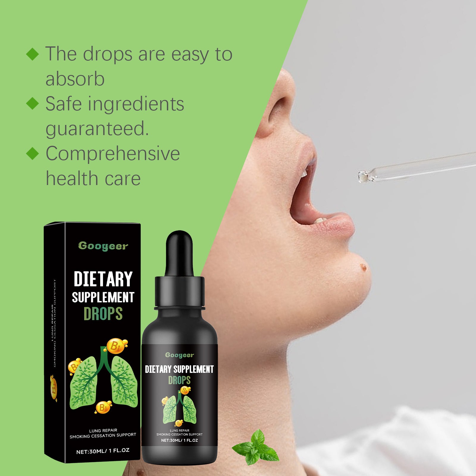 Googeer Lung Clearing Drops, Dietary Supplements Lower Body Treatments