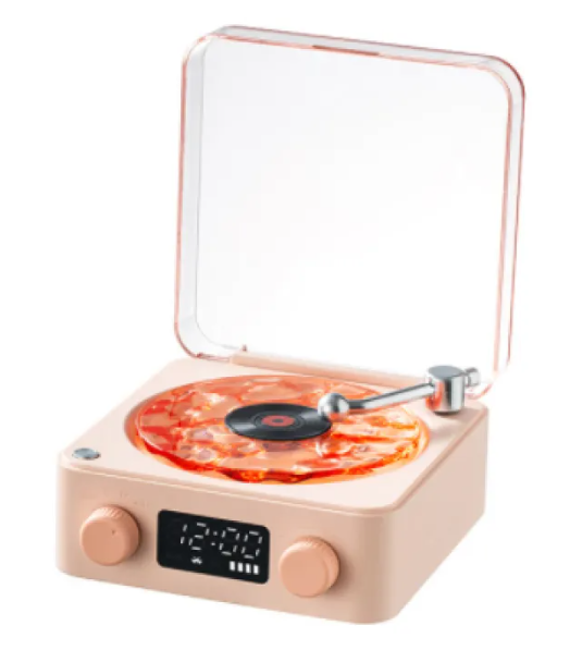 WW | Bluetooth Retro Turntable Speaker with RGB Lights
