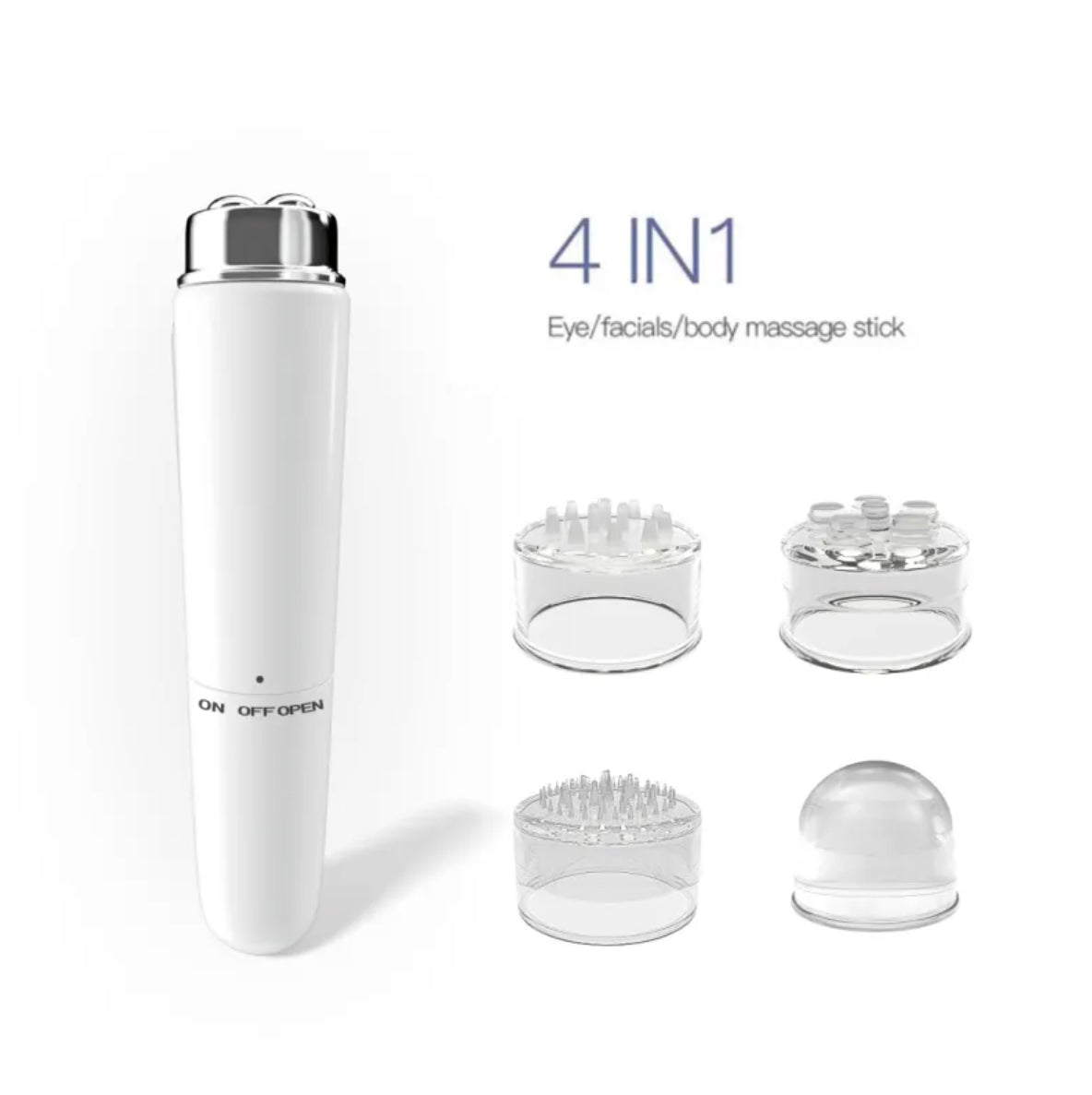 WW | 4 In 1 Electric Facial Massager Micro Vibration Eye Beauty Instrument For Relax Eye Dark Circles Eye Bags Puffiness Eye Massage