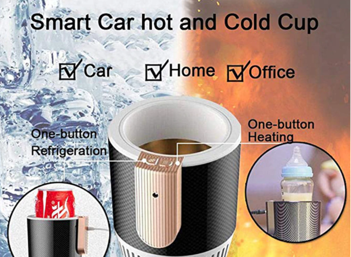 WW | 2 in 1 Electric Car Cup Holder