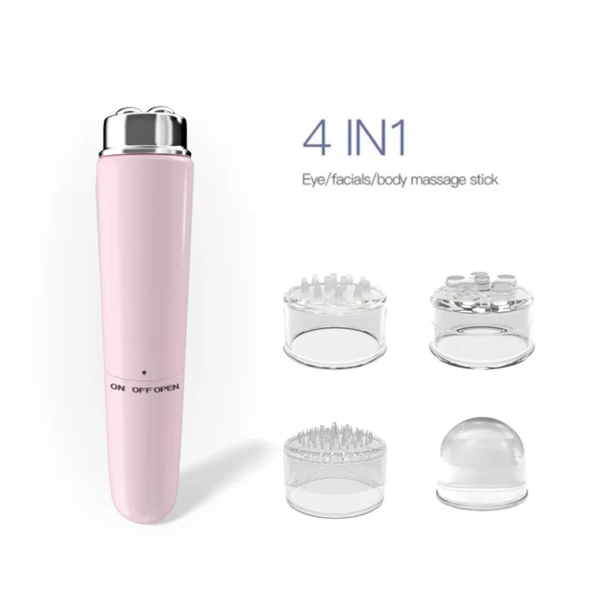 WW | 4 In 1 Electric Facial Massager Micro Vibration Eye Beauty Instrument For Relax Eye Dark Circles Eye Bags Puffiness Eye Massage