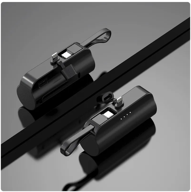 WW | 5000mAh Portable Charger with Built-In Cable