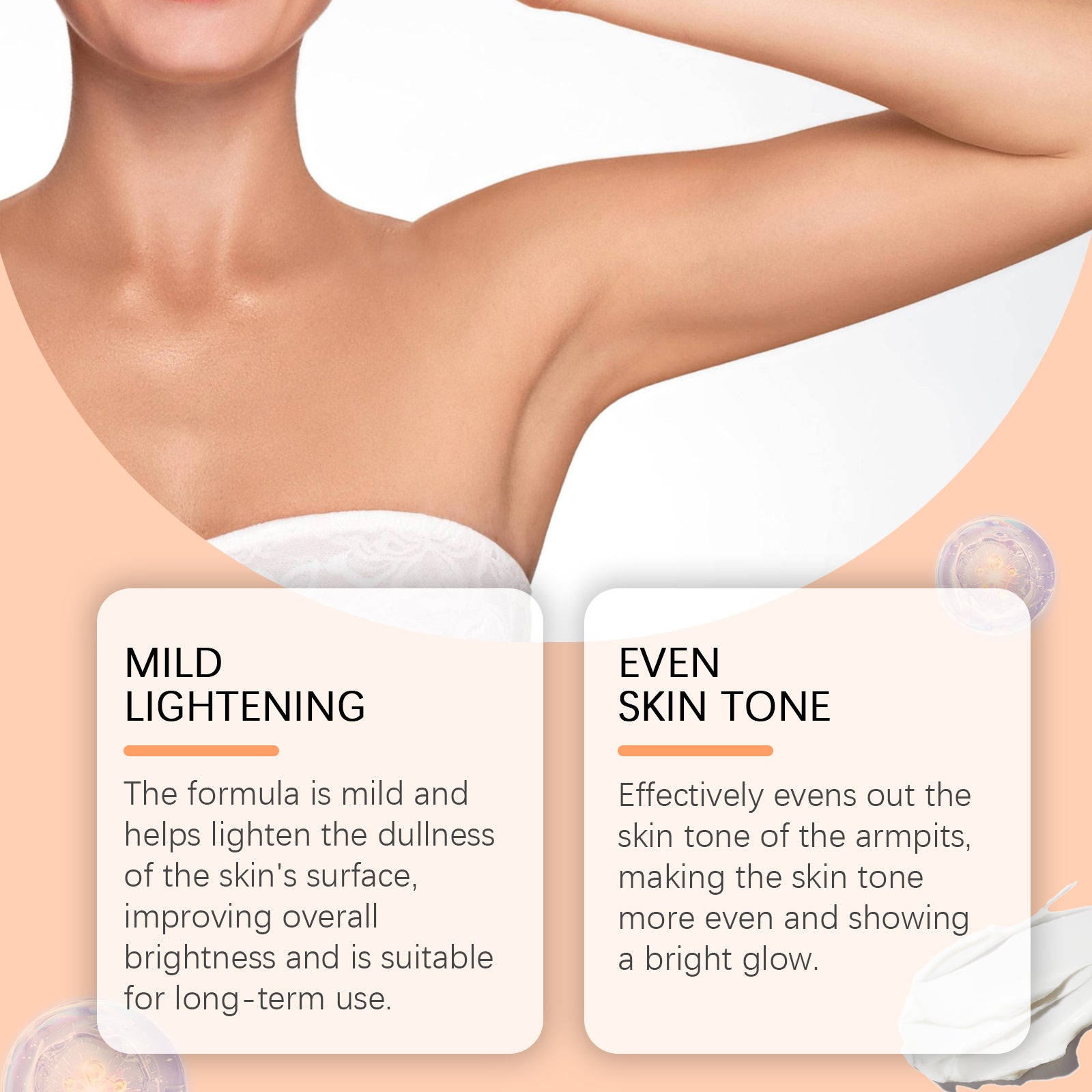 OceAura Underarm Skin Care Cream Underarm Skin Joint Black And Delicate Skin Moisturizing Cream