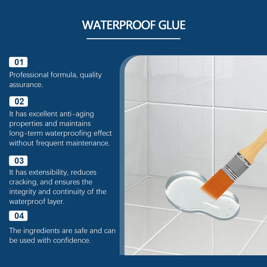 Jue Fish Transparent Waterproof Adhesive (100g) Is A Household Transparent Adhesive For Leak Repair And Prevention Of Bathroom Tiles And Wall Tiles