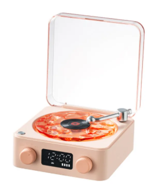 WW | Bluetooth Retro Turntable Speaker with RGB Lights