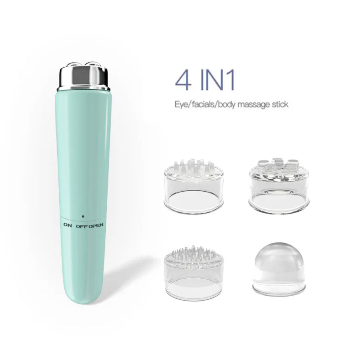 WW | 4 In 1 Electric Facial Massager Micro Vibration Eye Beauty Instrument For Relax Eye Dark Circles Eye Bags Puffiness Eye Massage