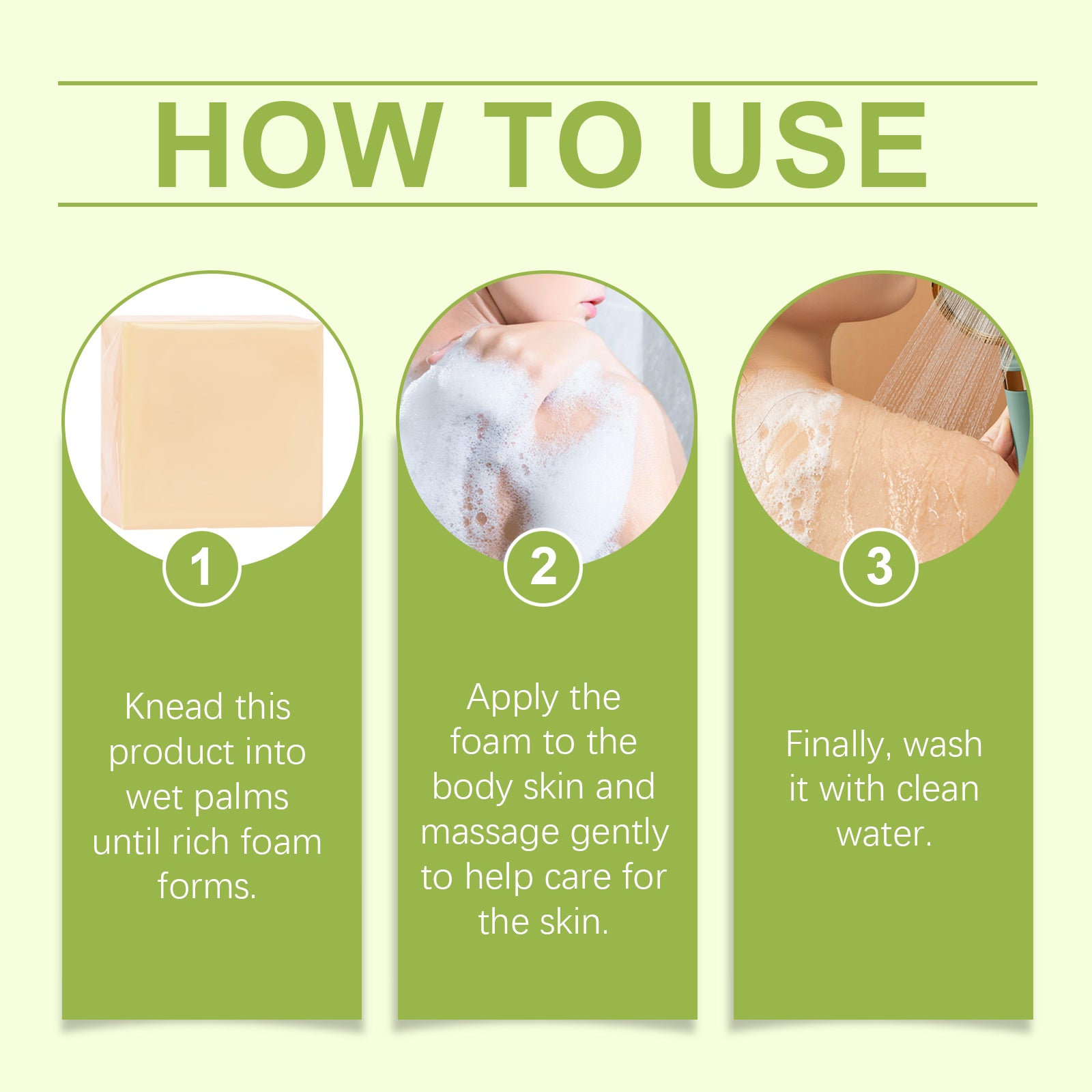 OceAura Multifunctional Skin Nourishing Soap Gentle Clean Nourishing Fragrance Rich Foam Body Care Soap