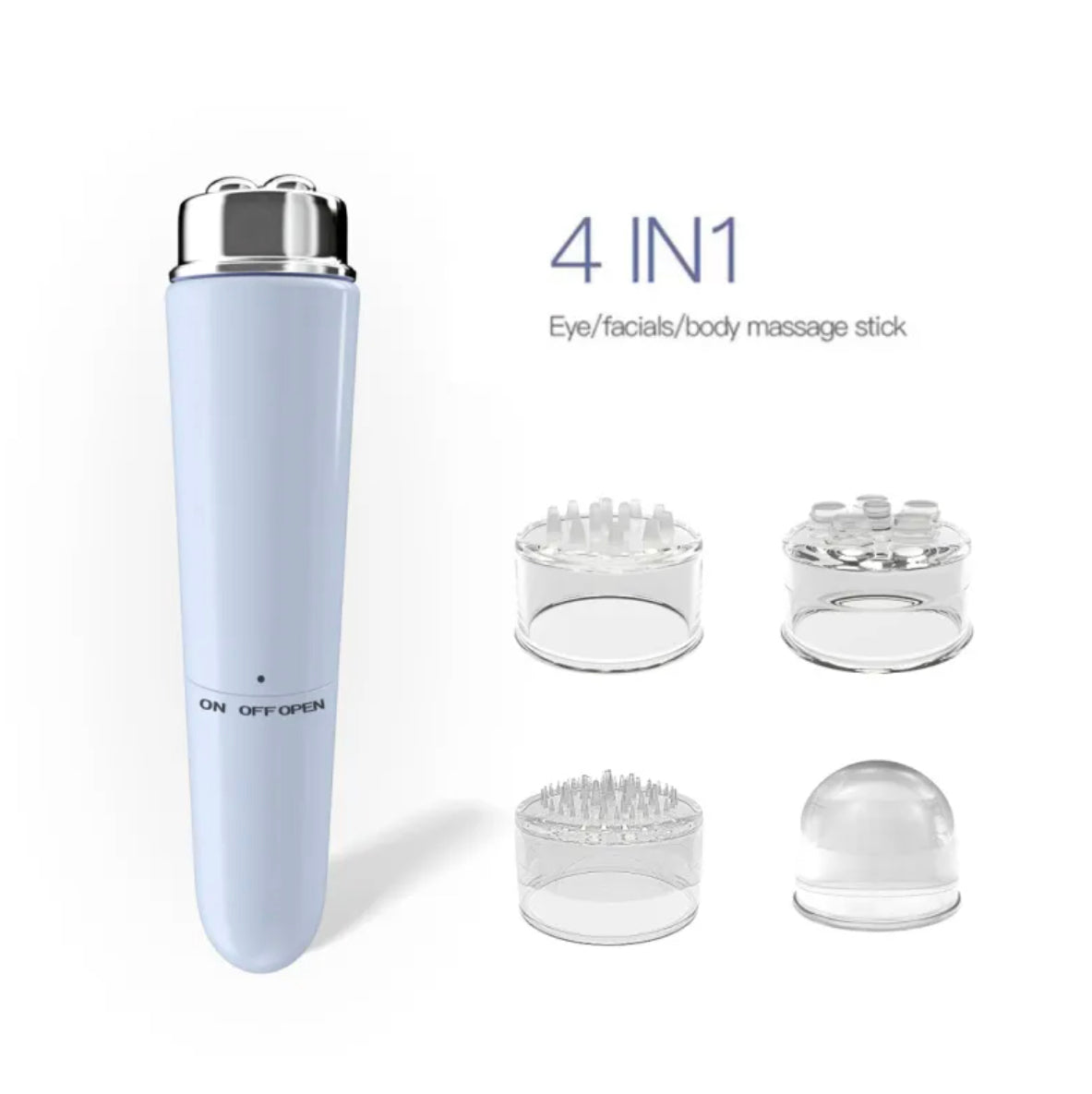 WW | 4 In 1 Electric Facial Massager Micro Vibration Eye Beauty Instrument For Relax Eye Dark Circles Eye Bags Puffiness Eye Massage