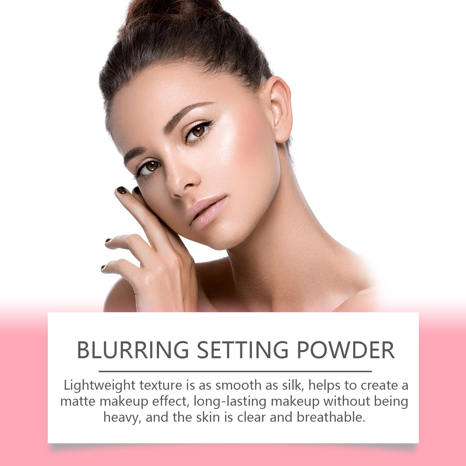 Eelhope The Setting Powder With Brush (Beige) Has A Natural, Light, Fine, Breathable And Snaky Look. It Is Suitable For Both Dry And Wet Use And Can Last For A Long Time Without Fading