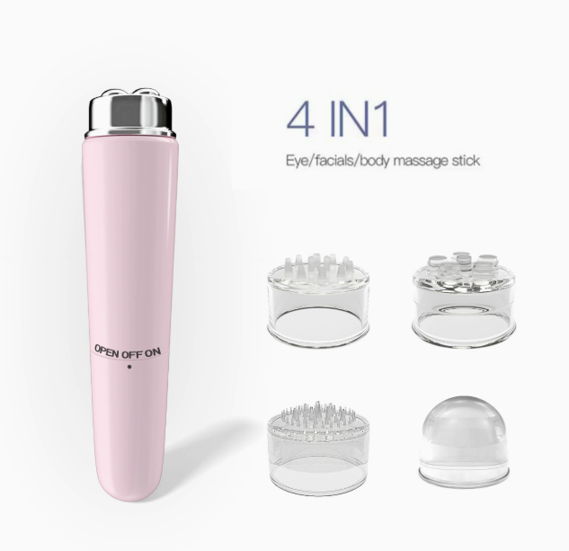 WW | 4 In 1 Electric Facial Massager Micro Vibration Eye Beauty Instrument For Relax Eye Dark Circles Eye Bags Puffiness Eye Massage