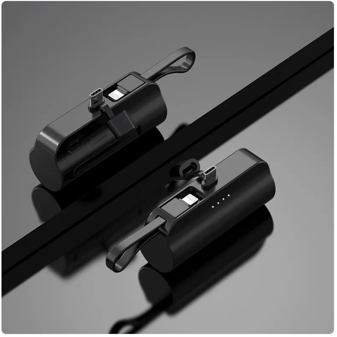 WW | 5000mAh Portable Charger with Built-In Cable