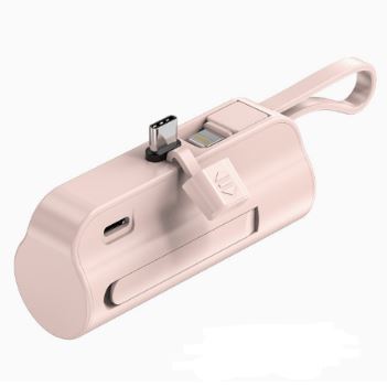 WW | 5000mAh Portable Charger with Built-In Cable