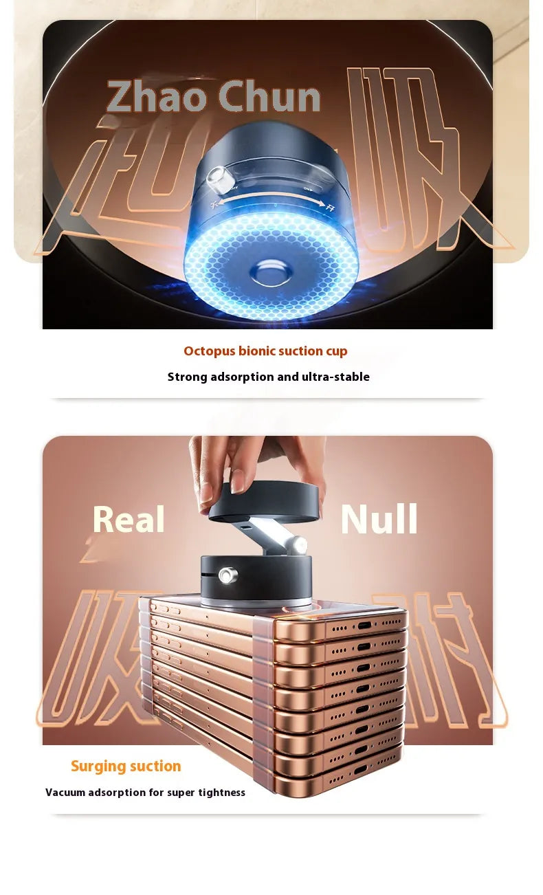 WW | Magnetic Foldable Phone Holder with Suction Cup